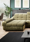 Wersal Divano Angolare Letto a destro 5 posti Infamy XL R1 Verde