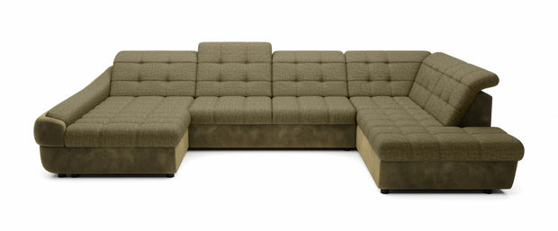 Wersal Divano Angolare Letto a destro 5 posti Infamy XL R1 Verde