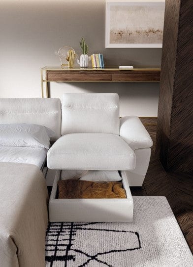 LeComfort Divano Angolare Letto a destro 5 posti Kalimis Avorio