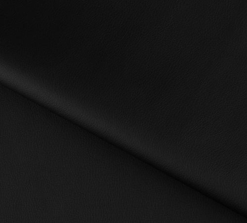 Eltap Divano Angolare Letto a destro 6 posti, in ecopelle Louisette Plus Nero