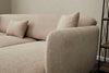 Asir Divano Angolare Letto a sinistro 3 posti in tessuto Simena Beige