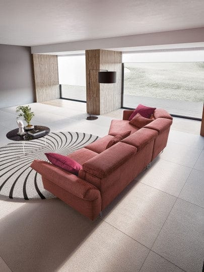 LeComfort Divano Angolare Letto a sinistro 4 posti Auroris Borgogna