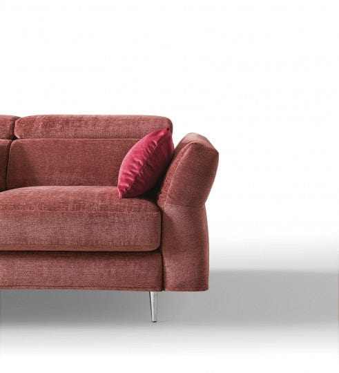LeComfort Divano Angolare Letto a sinistro 4 posti Auroris Borgogna
