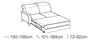 LeComfort Divano Angolare Letto a sinistro 4 posti Auroris Borgogna