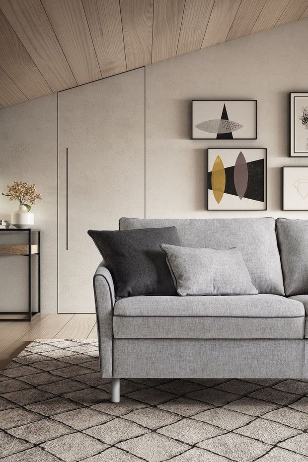 LeComfort Divano Angolare Letto a sinistro 4 posti BalitosGrande Grigio