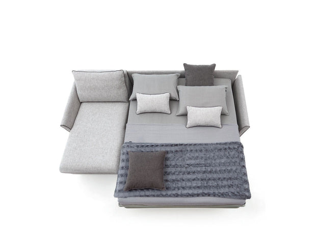 LeComfort Divano Angolare Letto a sinistro 4 posti BalitosGrande Grigio