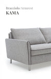 LeComfort Divano Angolare Letto a sinistro 4 posti BalitosGrande Grigio