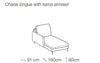 LeComfort Divano Angolare Letto a sinistro 4 posti BalitosGrande Grigio