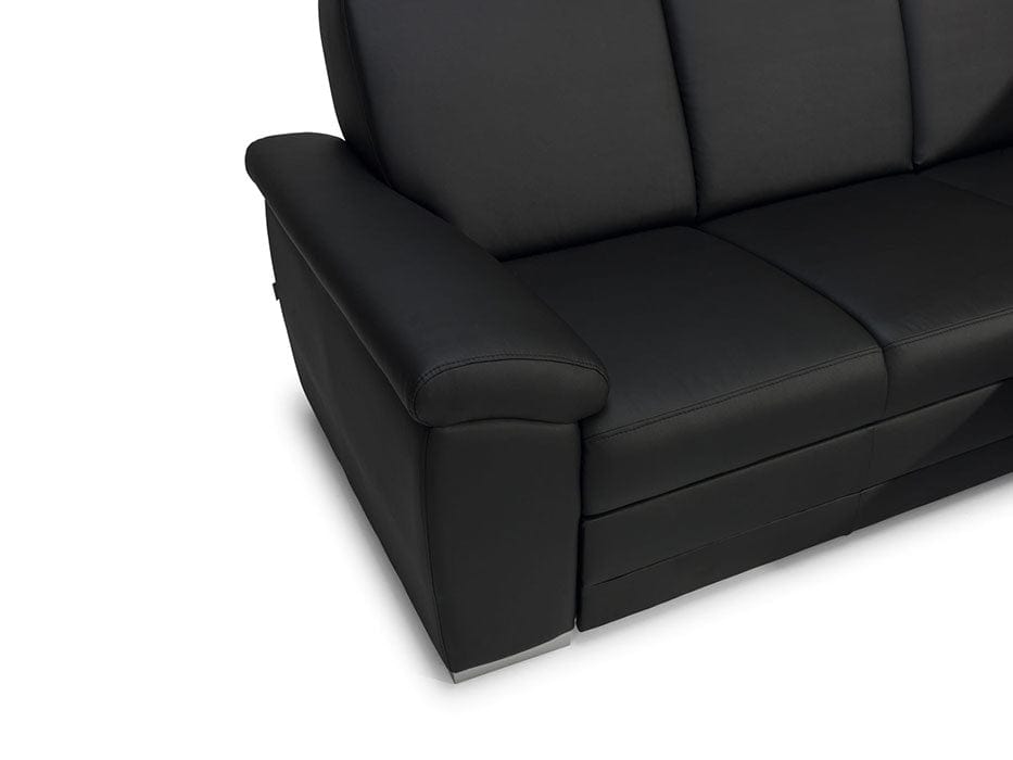Divano Angolare Letto a sinistro 4 posti Ballo Piccola Nero (5)