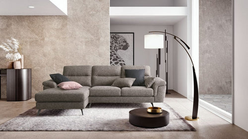 LeComfort Divano Angolare Letto a sinistro 4 posti Cupidis Cappuccino