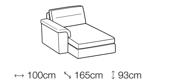 LeComfort Divano Angolare Letto a sinistro 4 posti Cupidis Cappuccino