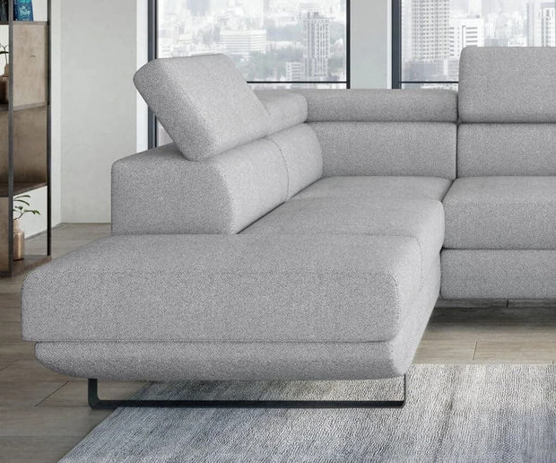 Wersal Divano Angolare Letto a sinistro 4 posti Giola Grigio