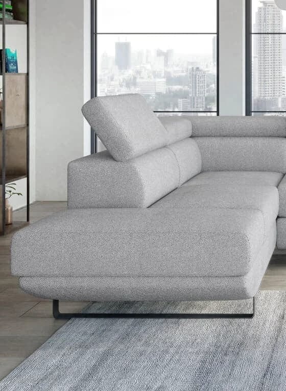 Wersal Divano Angolare Letto a sinistro 4 posti Giola Grigio