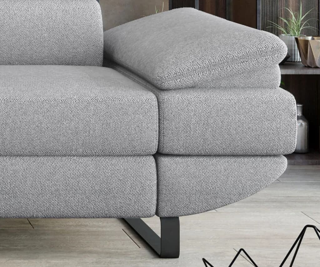 Wersal Divano Angolare Letto a sinistro 4 posti Giola Grigio