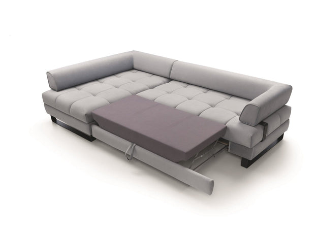 Divano Angolare Letto a sinistro 4 posti Hanna Blu (2)