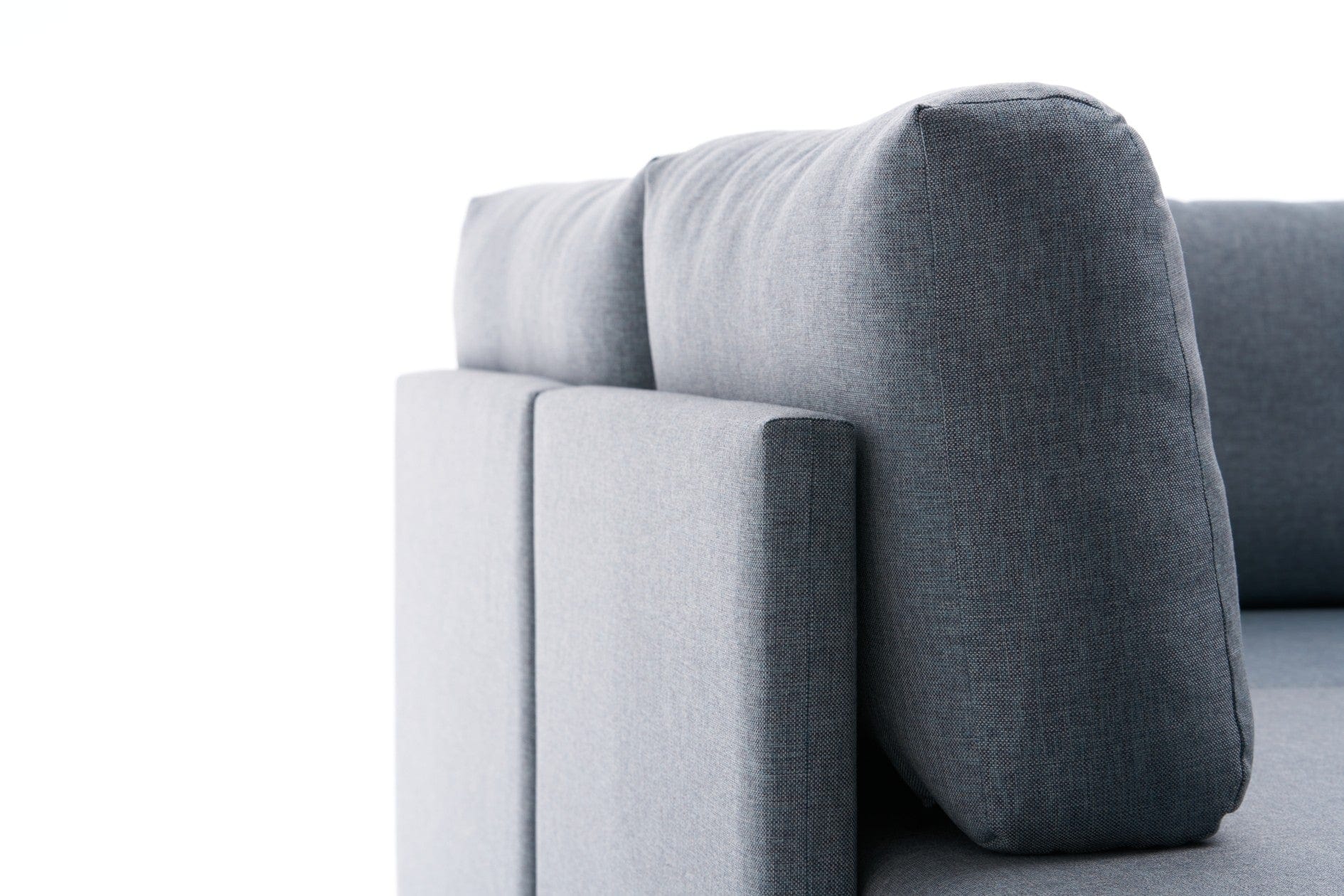 Asir Divano Angolare Letto a sinistro 4 posti in tessuto Efsun Blu