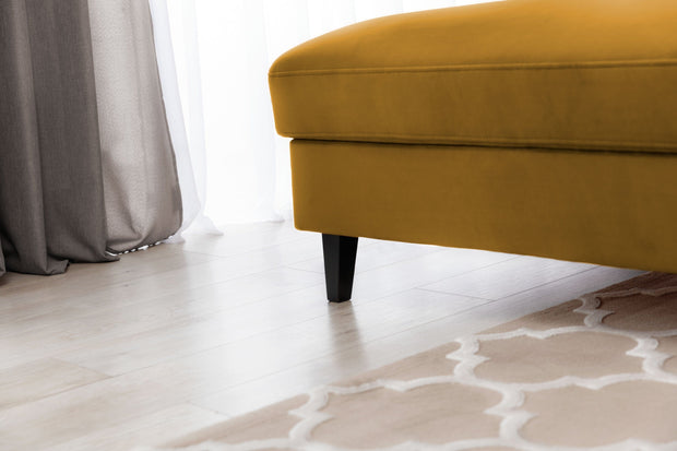 Eltap Divano Angolare Letto a sinistro 4 posti, in velluto Fobleros Plus Giallo