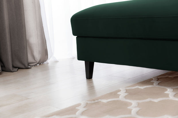 Eltap Divano Angolare Letto a sinistro 4 posti, in velluto Fobleros Plus Verde