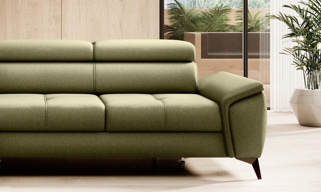 Wersal Divano Angolare Letto a sinistro 4 posti Mossa Verde