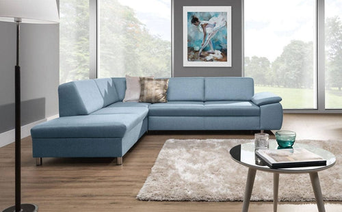 Divano Angolare Letto a sinistro 4 posti Niagara Blu (1)