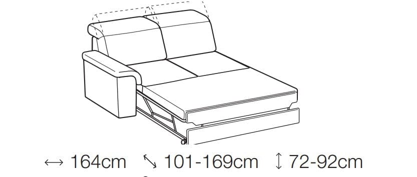 LeComfort Divano Angolare Letto a sinistro 5 posti Alessandris Giallo