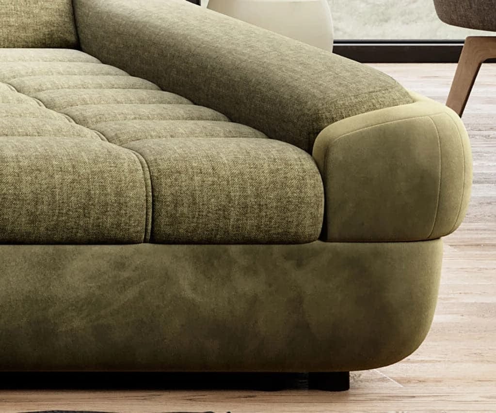 Wersal Divano Angolare Letto a sinistro 5 posti Infamy XL R1 Verde