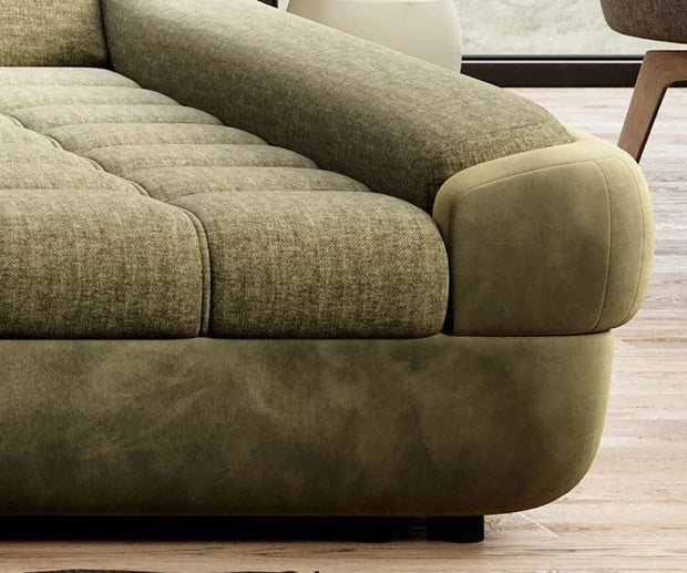 Wersal Divano Angolare Letto a sinistro 5 posti Infamy XL R1 Verde