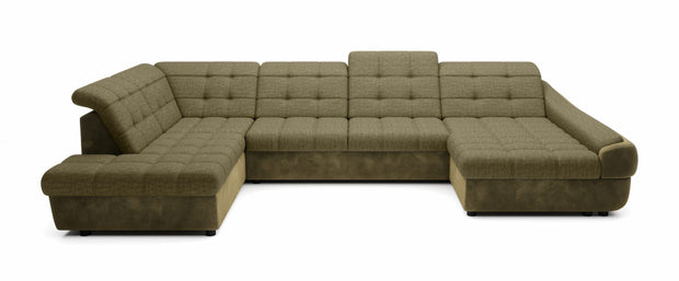 Wersal Divano Angolare Letto a sinistro 5 posti Infamy XL R1 Verde