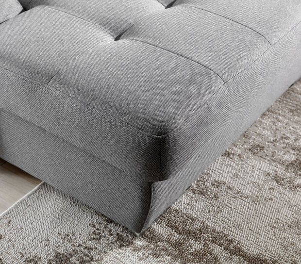 Divano Angolare Letto a sinistro 5 posti Tulonis Grigio (10)