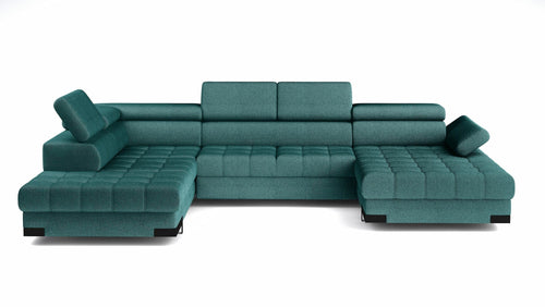 Wersal Divano Angolare Letto a sinistro 6 posti Savel XL Verde