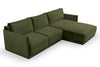 Divano Angolare Letto universale 4 posti Shaggys Verde