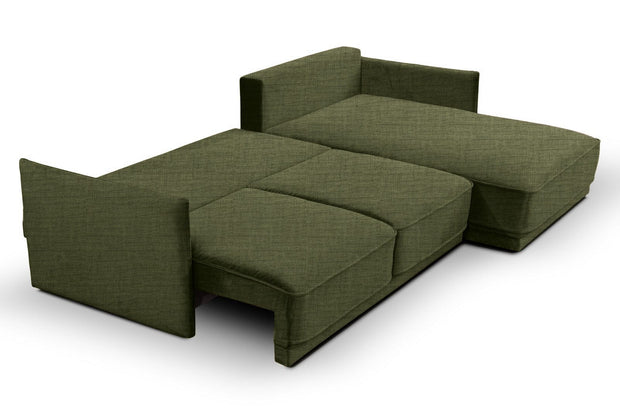 Divano Angolare Letto universale 4 posti Shaggys Verde (1)