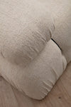 Asir Divano Angolare Modulare 3 posti in tessuto Bubble Crema
