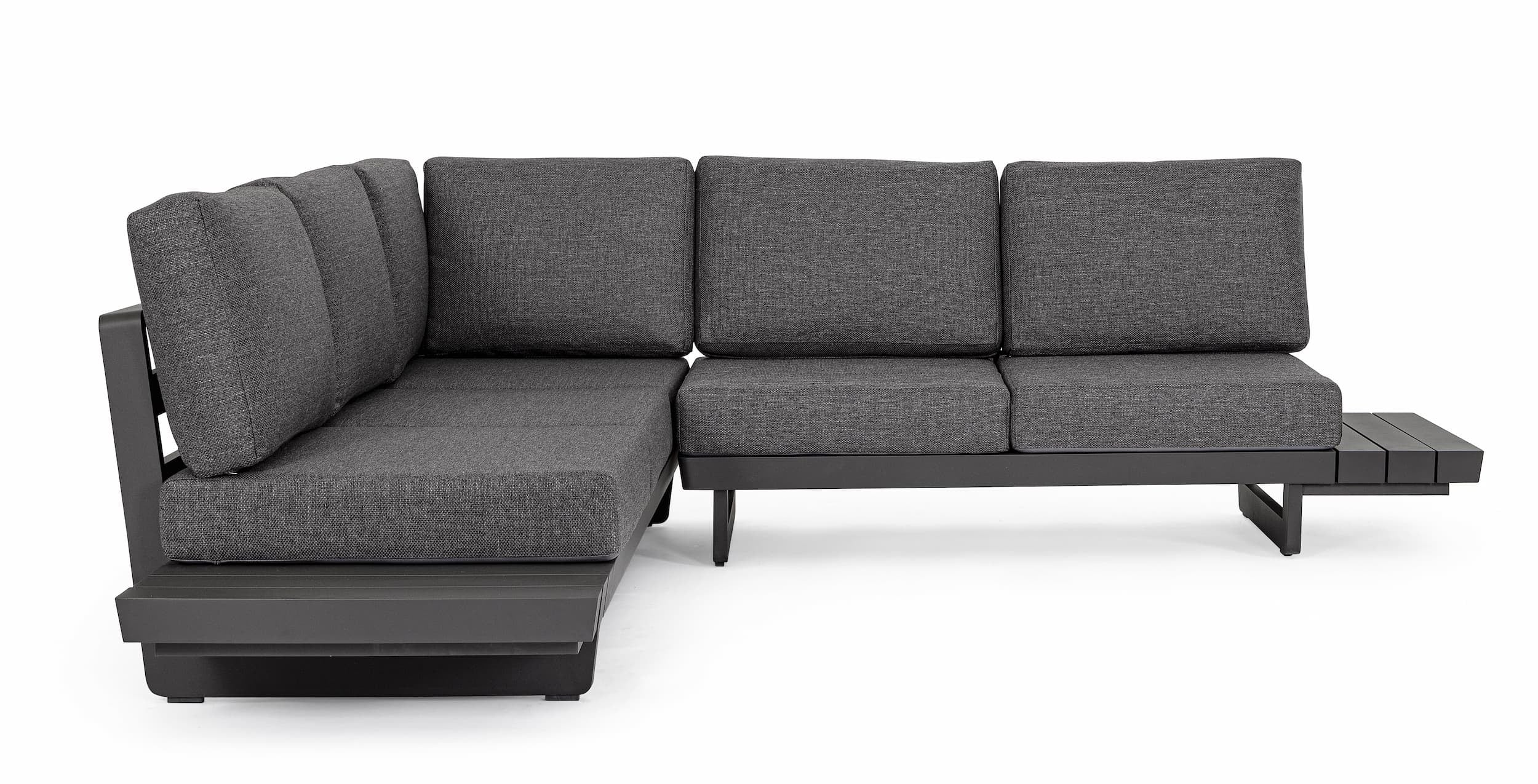 Bizzotto Divano Angolare Modulare da giardino Infinity Antracite