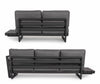 Bizzotto Divano Angolare Modulare da giardino Infinity Antracite