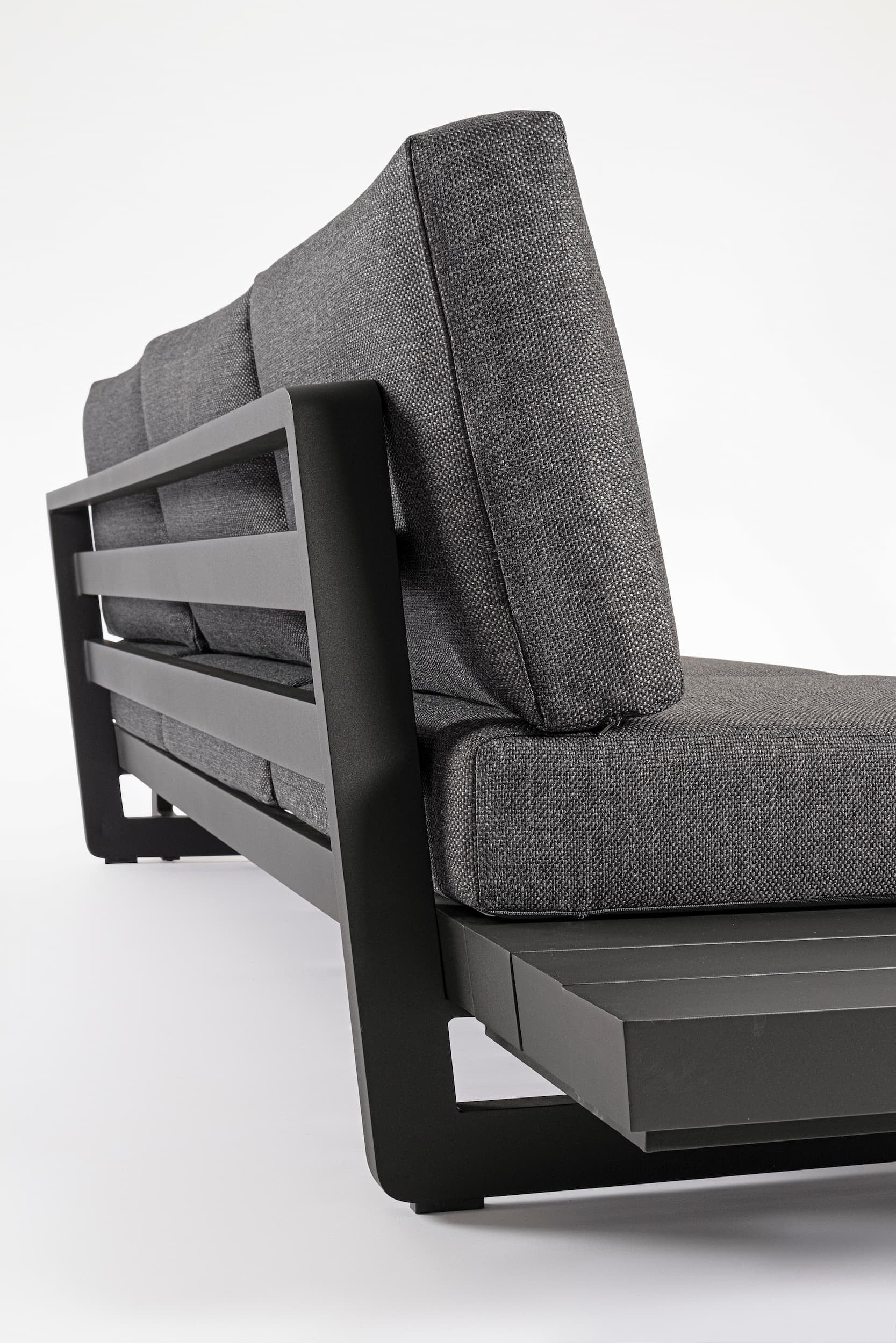 Bizzotto Divano Angolare Modulare da giardino Infinity Antracite