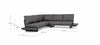 Bizzotto Divano Angolare Modulare da giardino Infinity Antracite