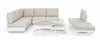 Bizzotto Divano Angolare Modulare da giardino Infinity Bianco