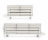 Bizzotto Divano Angolare Modulare da giardino Infinity Bianco