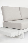 Bizzotto Divano Angolare Modulare da giardino Infinity Bianco