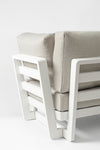 Bizzotto Divano Angolare Modulare da giardino Infinity Bianco