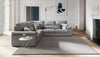 LeComfort Divano angolare relax elettrico a destro 4 posti Jarvis Grigio