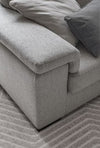 LeComfort Divano angolare relax elettrico a destro 4 posti Jarvis Grigio