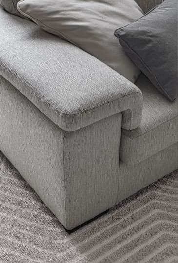 LeComfort Divano angolare relax elettrico a destro 4 posti Jarvis Grigio
