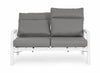 Bizzotto Divano da giardino 2 posti Kledi JX11 Grigio