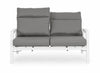 Bizzotto Divano da giardino 2 posti Kledi JX11 Grigio