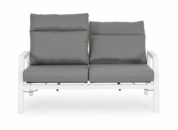 Bizzotto Divano da giardino 2 posti Kledi JX11 Grigio
