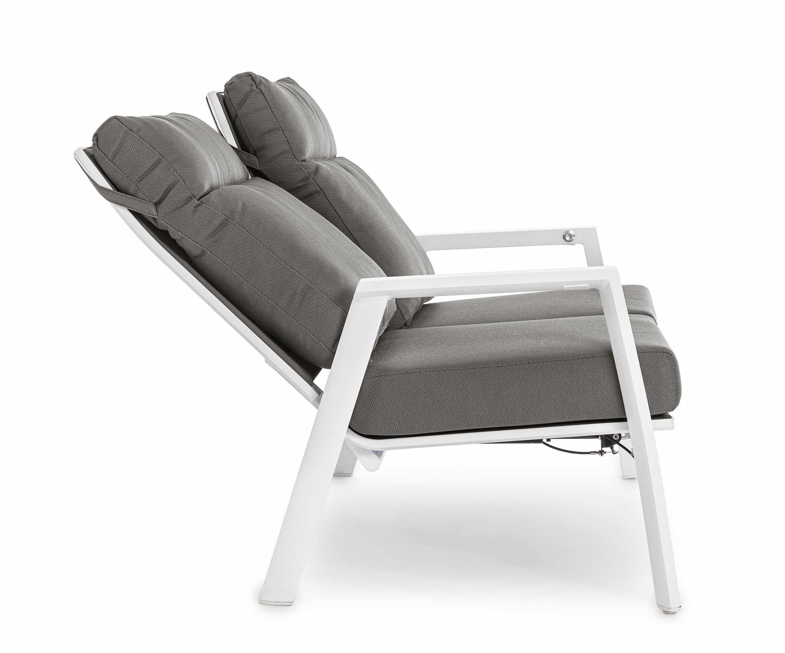 Bizzotto Divano da giardino 2 posti Kledi JX11 Grigio