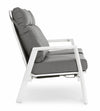 Bizzotto Divano da giardino 2 posti Kledi JX11 Grigio