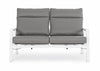 Bizzotto Divano da giardino 2 posti Kledi JX11 Grigio